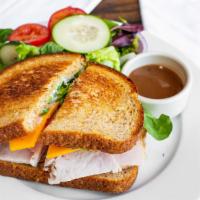 California Sandwich · Multigrain Whole Wheat Bread with Mayo, Mustard, Turkey, Jack Cheese, Romaine Lettuce & Toma...