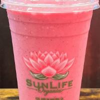 Pink Cloud · Banana, Raspberry, Dragonfruit, Hemp Milk, Pineapple Juice