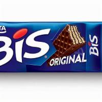 Bis · Milk chocolate package with 20 little units.