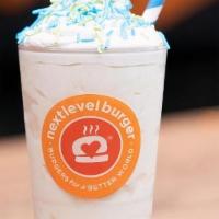 Earth Day Birthday Cake Cookie Dough Shake · Celebrate Earth Day with this frosty treat blended with Birthday Cake Cookie Dough and Sprin...
