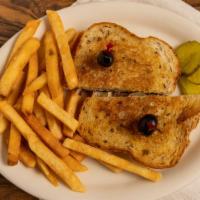 Patty Melt · 1/4 lb burger on toasted rye with Swiss cheese & grilled onion.