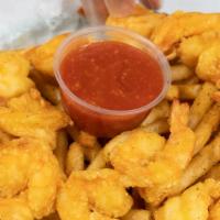 Fried Shrimp Basket · Ten shrimp hand-tossed in our homemade batter and fried to perfection. Served with a side of...