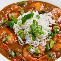 Gumbo without Rice (Cup) · Traditional gumbo with okra, celery, bell pepper, crab, sausage, and shrimp. To EXCLUDE okra...