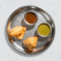 Samosa Kind of Wonderful · Tantalize your taste buds with this delicious dish. Idaho's potatoes mixed in a curry marina...
