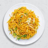 Little Feet Hakka Noodles · Seasonal veggies with noodles stir fried and cooked in Indian and Chinese sauces