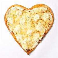 OT3 Cheese Pizza · Heart shaped pie with mozzarella, and parmesan cheese.
