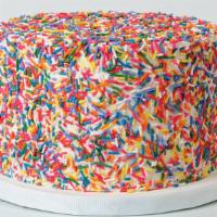 Very Vanilla Sprinkle Cake (6 Inch) · Very vanilla sprinkle cake. Serves up to 10 guests. Your choice of filling: fudge, custard, ...
