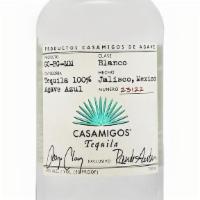 Casamigos Blanco · Casamigos, a small batch, ultra premium tequila made from the finest, hand-selected 100% Blu...