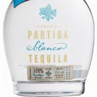 Partida Blanco Tequila · Partida Blanco Tequila, redolent of Blue Agave, is brilliant, clean and crisp. It is well ba...