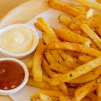 Seasoned French Fries · Delicious hand-cut potatoes.