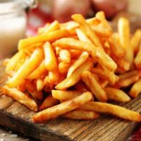 French Fries · Delicious French fries deep fried 'till golden brown, with a crunchy exterior and a light fl...