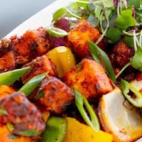 Veg 555 · Vegetarian. Assorted vegetables and paneer  cubes marianted with South Indian spices and dee...