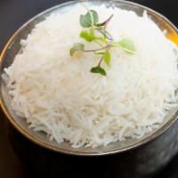 Plain Rice · Steamed basmati rice.
