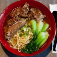Soy Braised Spare Rib Noodle Soup · 