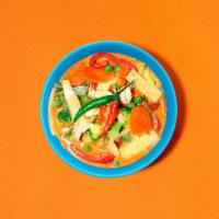 Spicy Panang Curry · Southern region red curry with coconut milk. Served with your choice of protein and to the s...