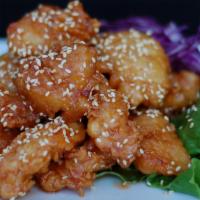 #53. Kai Nga · Deep-fried chicken mixed with sweet and sour sauce.