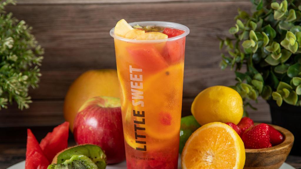 The Other Fruit Tea · Citrus green tea infused with real seasonal fruit chunks.