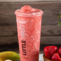 Strawberry Banana Smoothie · Made with real fruits strawberry and banana