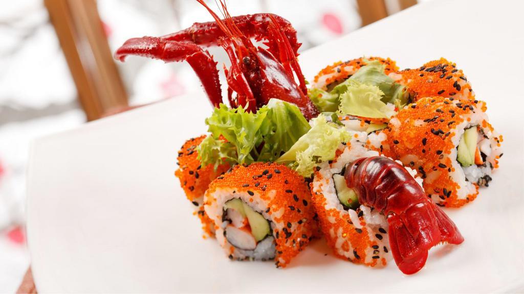Amaebi (Sweet Shrimp & Fried Shrimp Heads) Sushi · 2 pieces of Sushi made with Sweet raw Shrimp and Fried Shrimp heads.