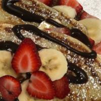 Sugar Rush · Strawberries, Bananas, Nutella, and Whip Cream