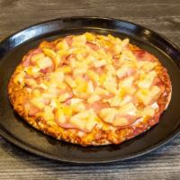 Hawaiian (Medium) · Island style pizza. Tender ham juicy pineapple on zesty red sauce.