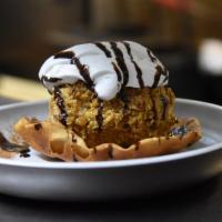 Fried Ice Cream · Vanilla bean ice cream rolled in a sweet, crispy coating, then quickly fried to perfection. ...