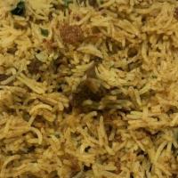 Goat Briyani · Mutton lovers special slow cooked with 16 different spices and basmati rice served with rait...