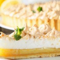 Lemon with Meringue · A buttery short dough tart shell filled with lemon curd, topped with a generous swirl of bak...
