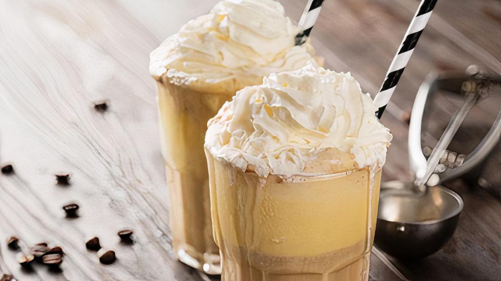 Frappe · 20 oz. blended ice with milk and your pick of one flavor.
