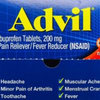 Advil 200mg · 2 capsules per pack...