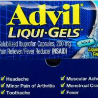 Advil Liqui Gels 200mg · 2 capsules per pack...