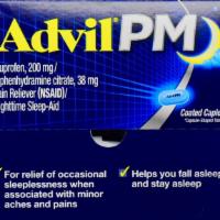 Advil Pm 200mg · 2 caplets per pack...