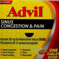 Advil Sinus Congestion & Pain 200mg · Non-Drowsy 1 tablet per pack...