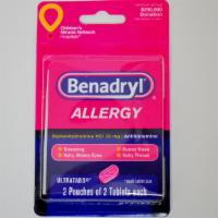 Benadryl Allergy 25mg 2 Packet · 2 Pouches 4 Capsules Per Pack