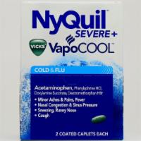 Nyquil Severe+ Cold & Flu · Non-Drowsy 2 caplets per pack....
