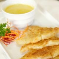 14. Roti with Curry (1 Type of Curry)  · Top menu item. Thai pancake with curry.