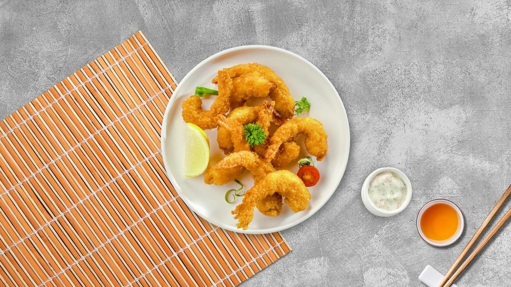 Shrimp Crushers · Deep-fried golden shrimps; served with sweet 'n chili sauce. Mild.