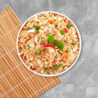 Basil Bliss Fried Rice (Chicken) · Fried rice with onion, chili and Thai basil.