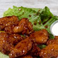 Hickory Smoked Bbq · Pub-style hickory smoked bbq with our double fry method includes ten wings.