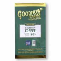 Goodnow Farms El Carmen with Coffee 77% (55grs Bar) · Coffee and chocolate is the perfect taste combination!  We add just enough coarsely ground, ...