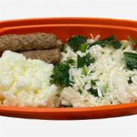  - Breakfast Bowl · Comes with 4oz Egg Whites, 3 sausages of choice & Carb Option. Add Veggies, Extras or Side S...
