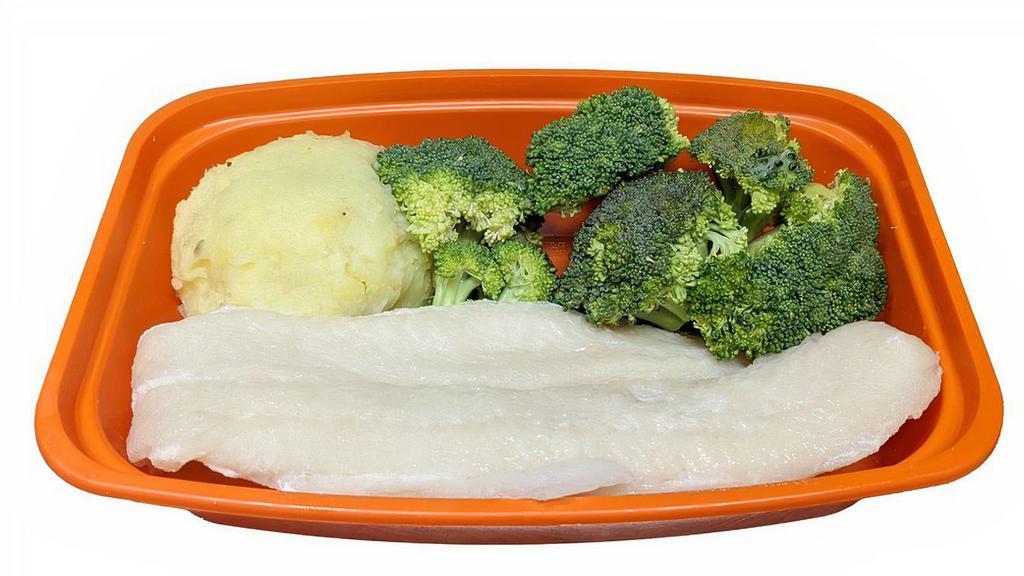  - Swai (White Fish) Meal · Pick a Flavor of Swai, Protein amount, Carbs, and Veggies. Add Extras or Side Sauces