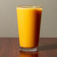 Mango Lassi · Mango and yogurt blended drink.