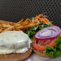 El Dorado Burger · 1/2 lb. natural ground beef free of antibiotics and hormones served with lettuce, tomatoes, ...