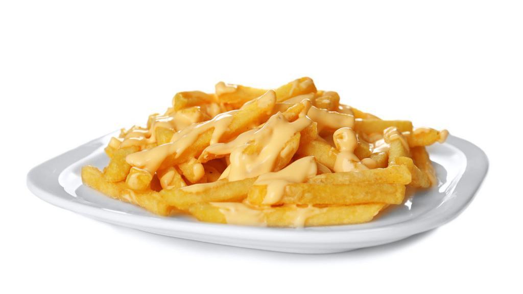 Cheese Fries · Hand-cut delicious crispy fries with melted cheese.