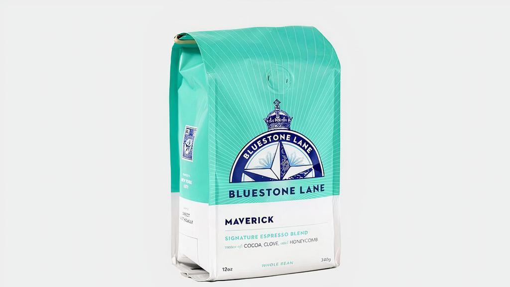 Maverick · Bluestone Lane signature espresso blend. This is what we use in all our shops. Designed to perfectly complement milk with rich notes of cocoa, clove and honeycomb – expect a cup that is well-structured and has a creamy, full-bodied mouthfeel.