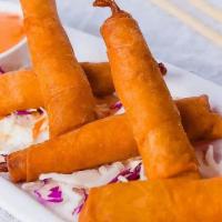 Crispy Shrimp Rolls · Shrimp, cilantro, house marinated sauce