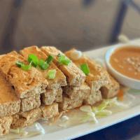 French Fried Tofu · Fried tofu, peanut sauce, sweet chili sauce