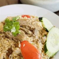 Roasted Duck Fried Rice · Egg, tomato, onion, green onion, roasted duck