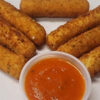 Mozzarella Sticks  · deep fried mozzarella sticks (7) with marinara sauce